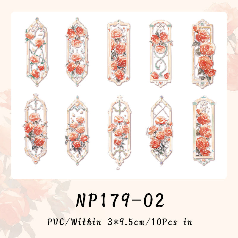 10PCS Meet the flower series note paper