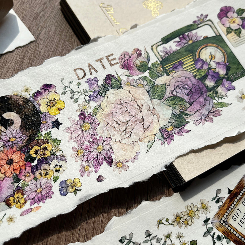 6.5cm*100cm Beautiful as tapestry Washi/PET Tape