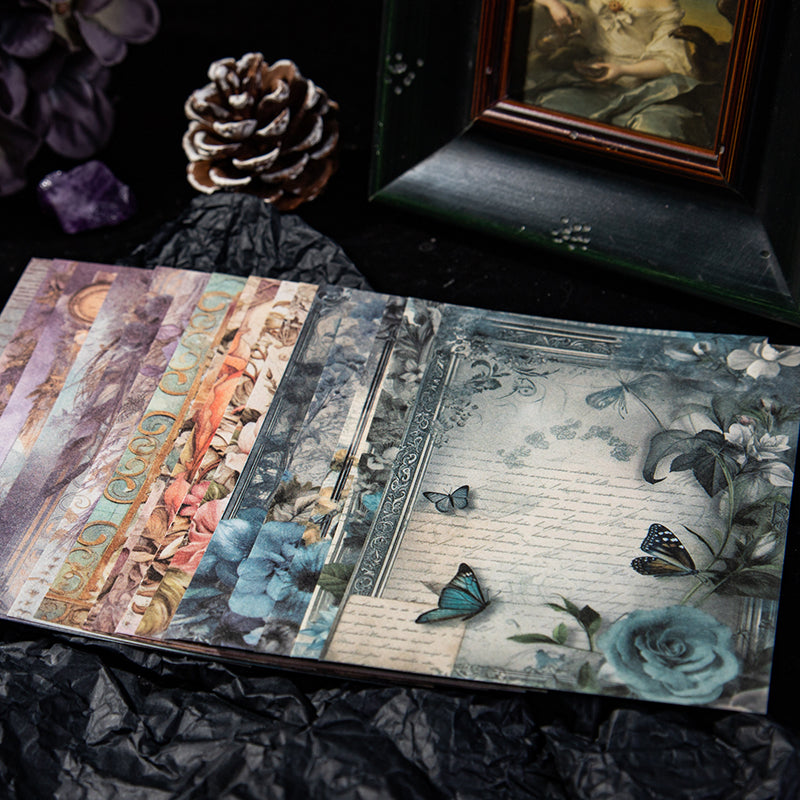 30PCS Baroque Gardens series material paper