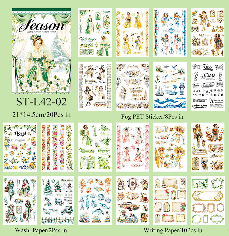 20PCS Fantasy fairy tale Sticker Book