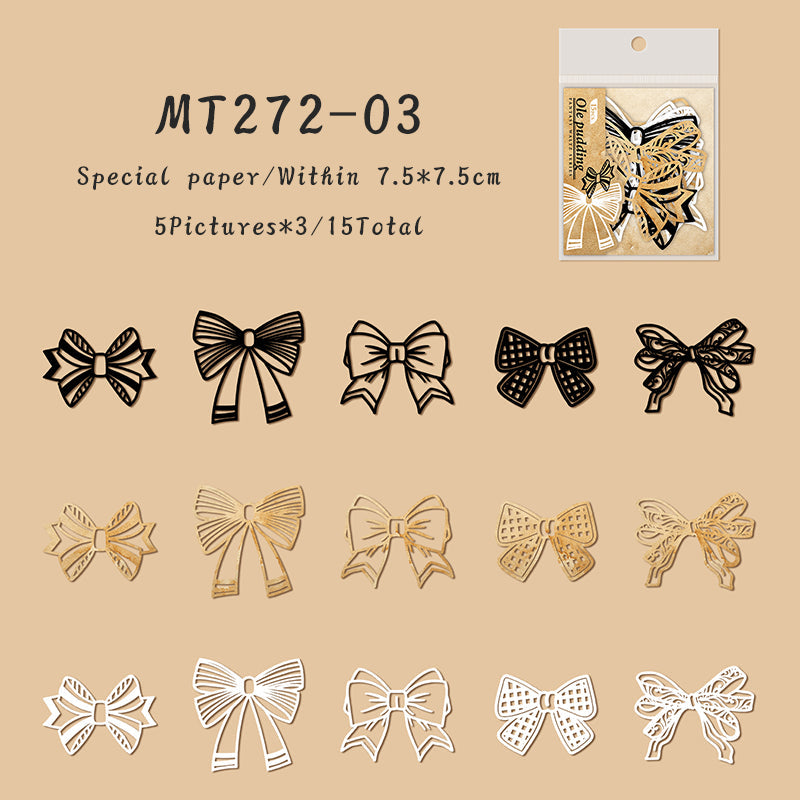 15PCS Fantasy waltz series material paper