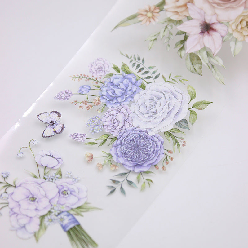 6cm*200cm Blossoms Washi/PET Tape