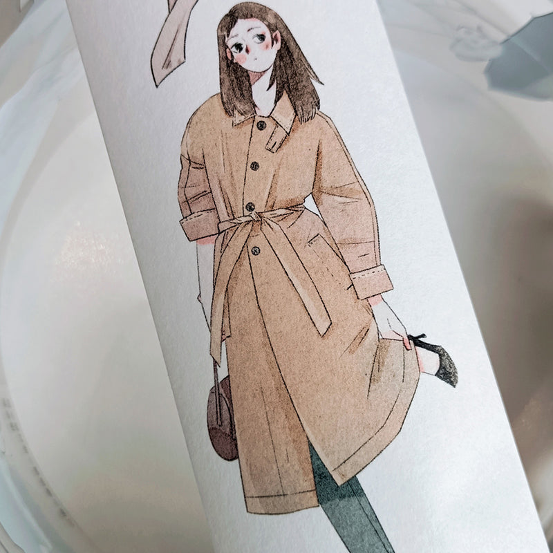 4.5cm*150cm Trench coat freak Washi/PET Tape