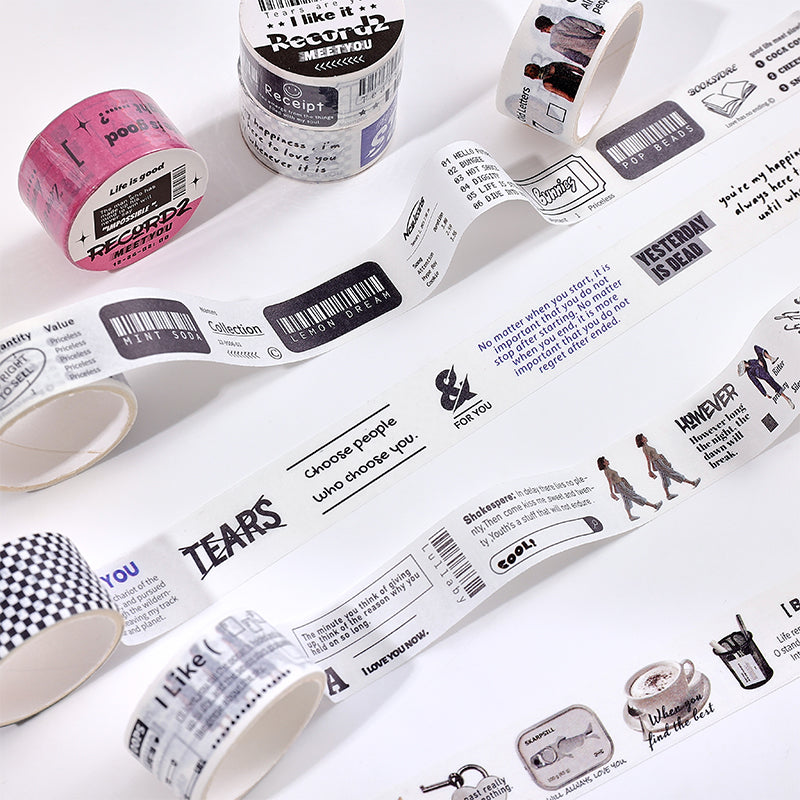 The Dimensional Record series washi tape