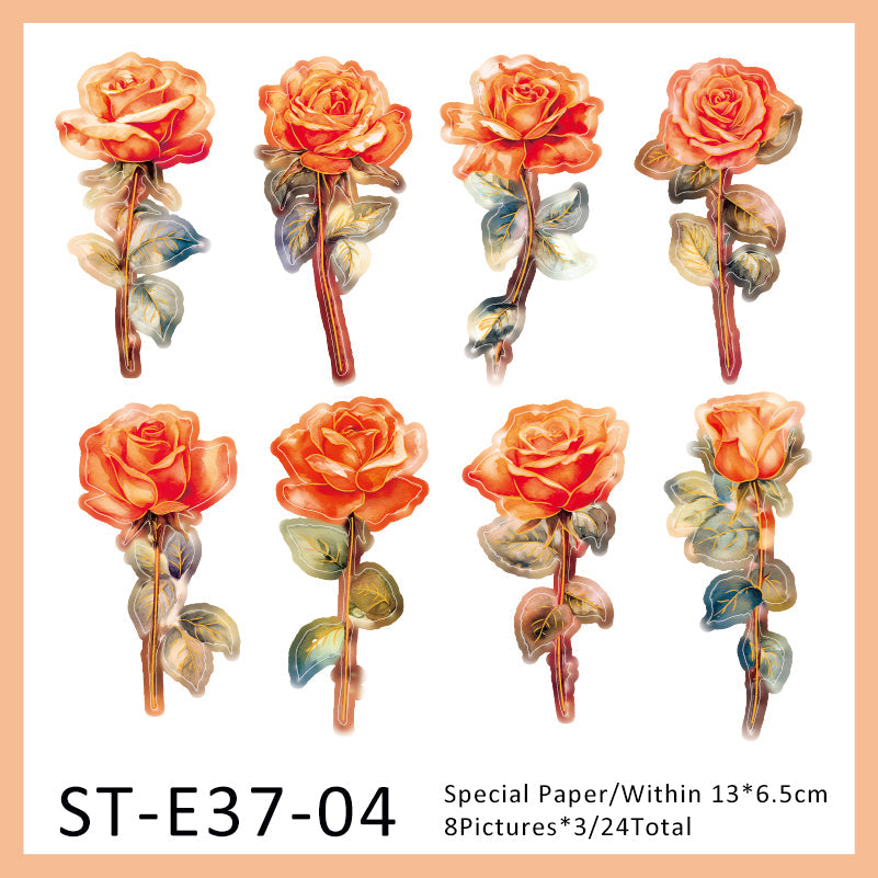 24PCS My bouquet collection series material paper