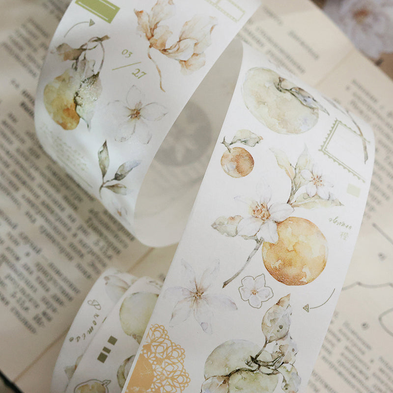 5.5cm*120cm Green garden Washi/PET Tape