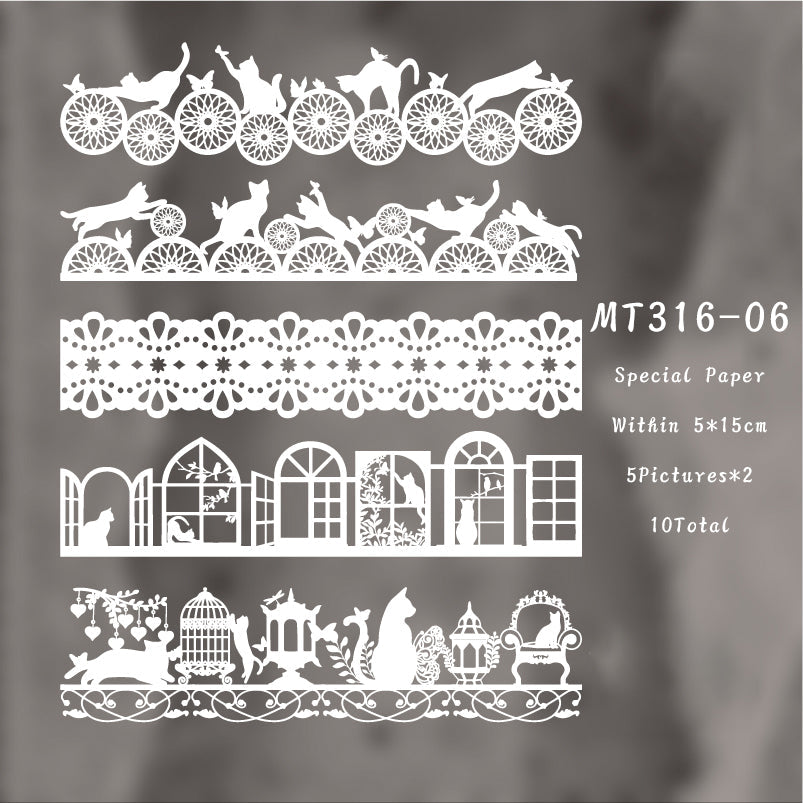 10PCS Midsummer Dream series material paper