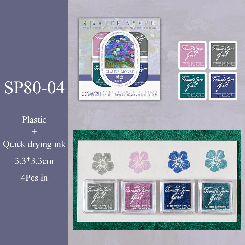 Apricot blossoms in full bloom series stamp