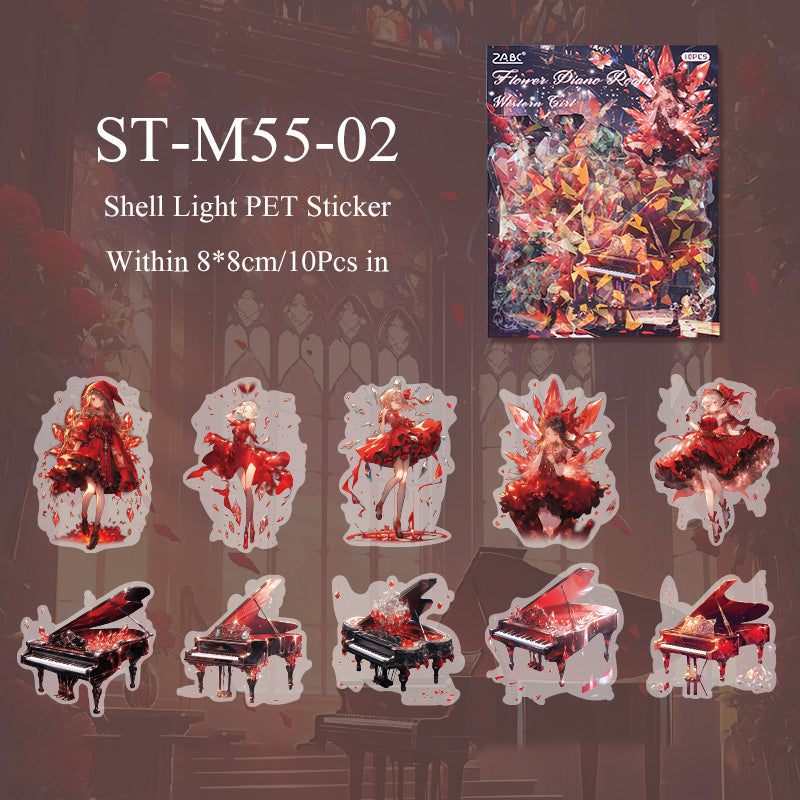 10PCS Western girls series sticker