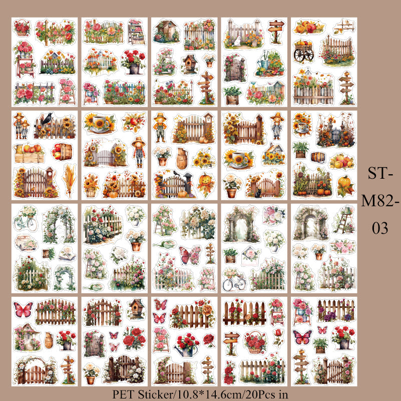 20PCS Romantic life series sticker book