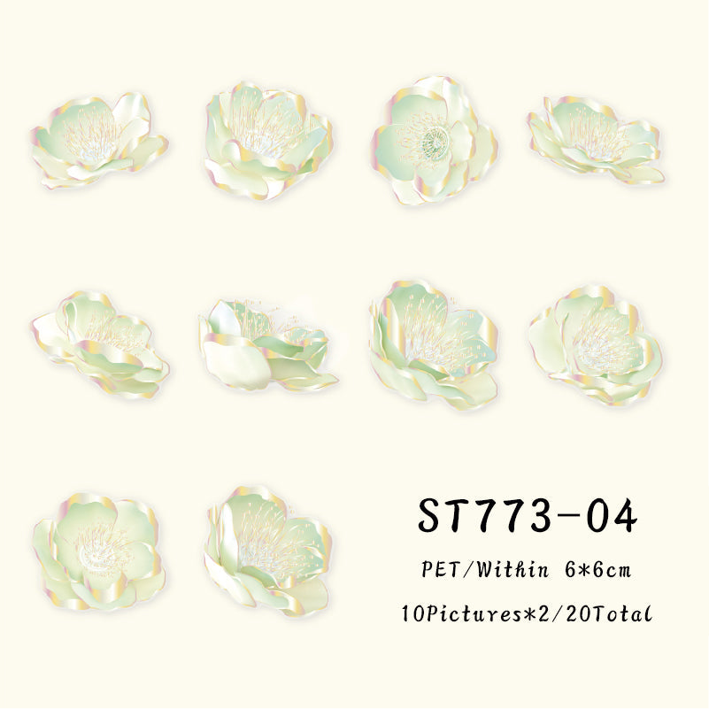 20PCS Stay in the Sea of Flowers series sticker