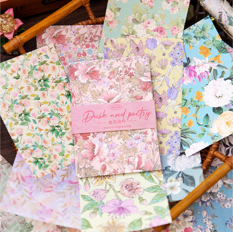 30PCS Twilight and poetry series material paper