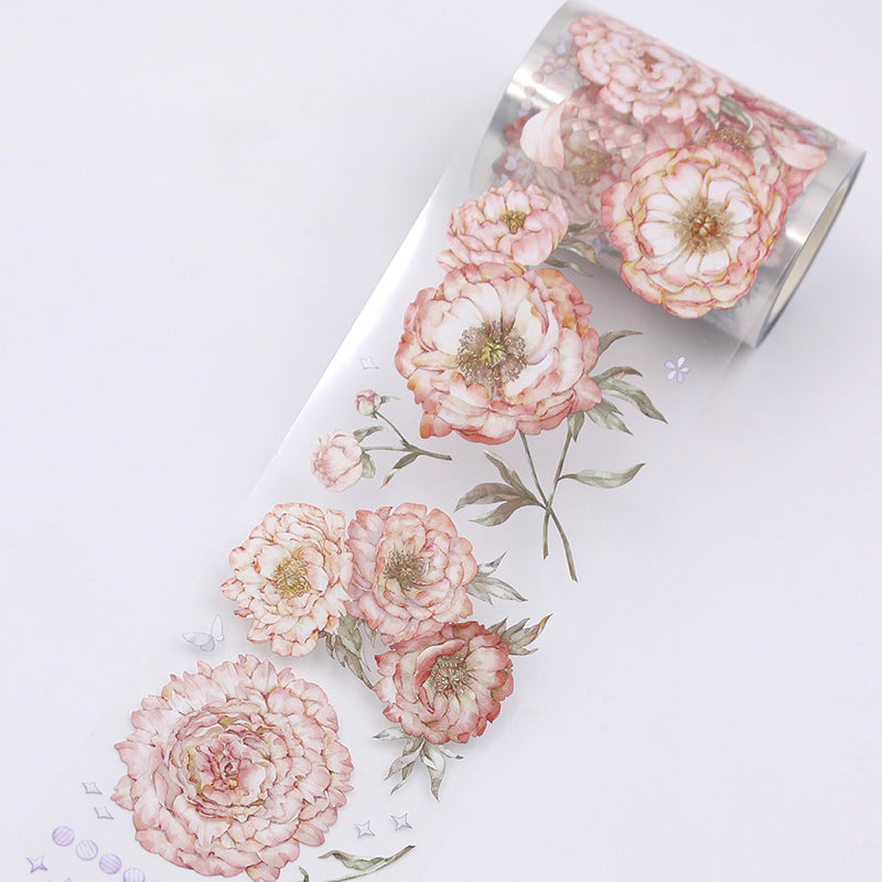 6cm*200cm Brocade cluster Washi/PET Tape