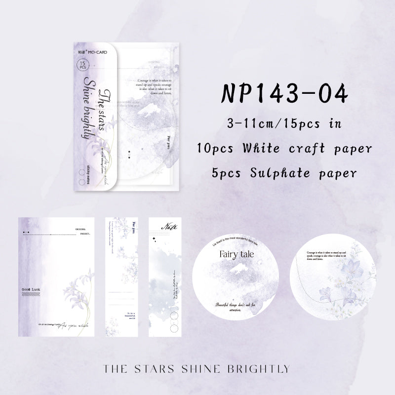 15PCS Listen to the Secret of flowers series note paper