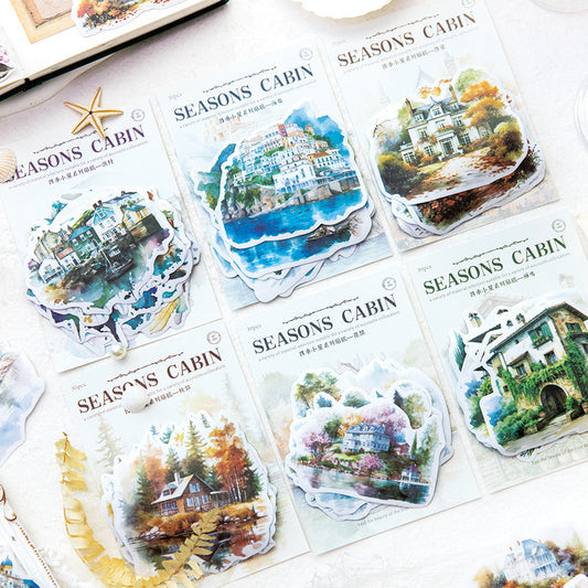 20PCS Four Seasons Cottage Series sticker