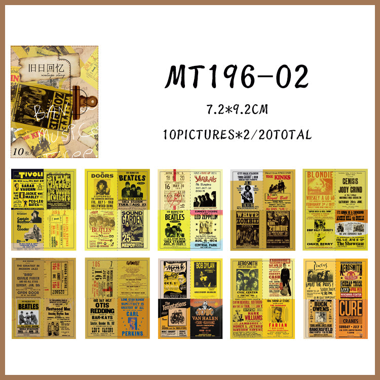 20PCS Vintage story Series material paper