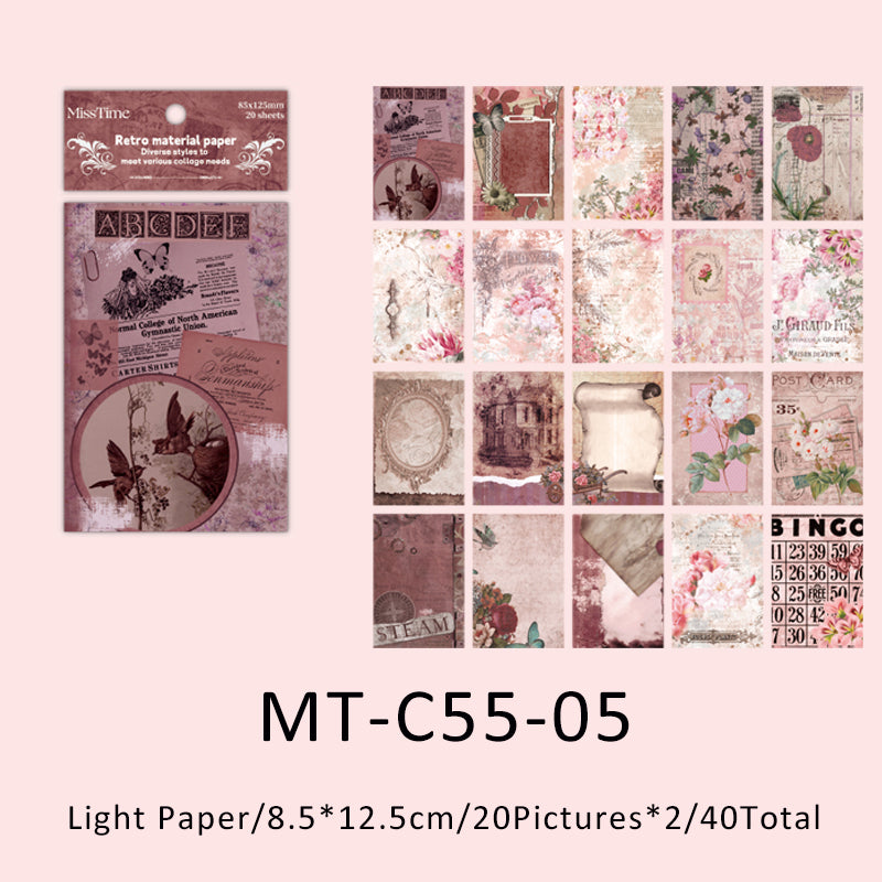 40PCS Dream fantasy series material paper