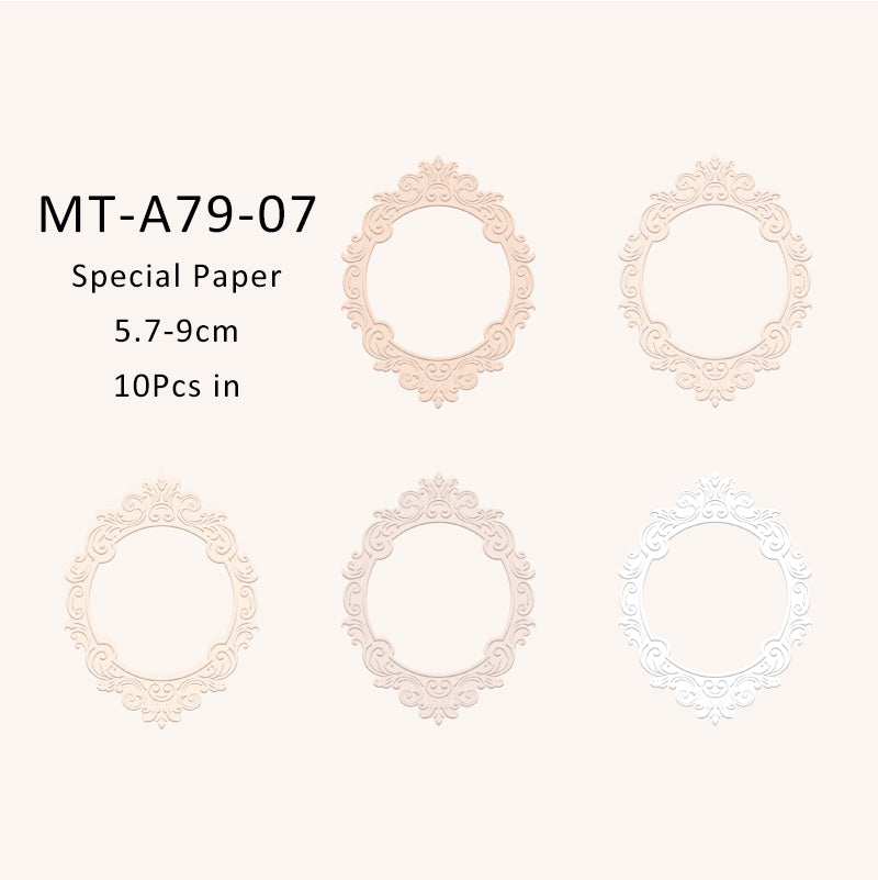 10PCS Find a mountain stream series material paper