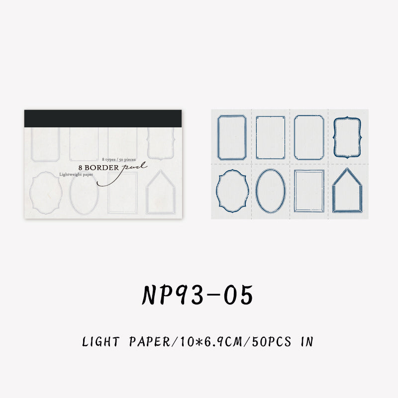 50PCS Mikawa series note paper