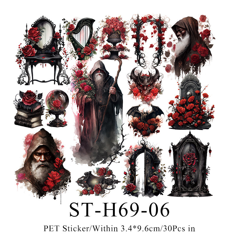 30PCS The Gothic vampire series sticker