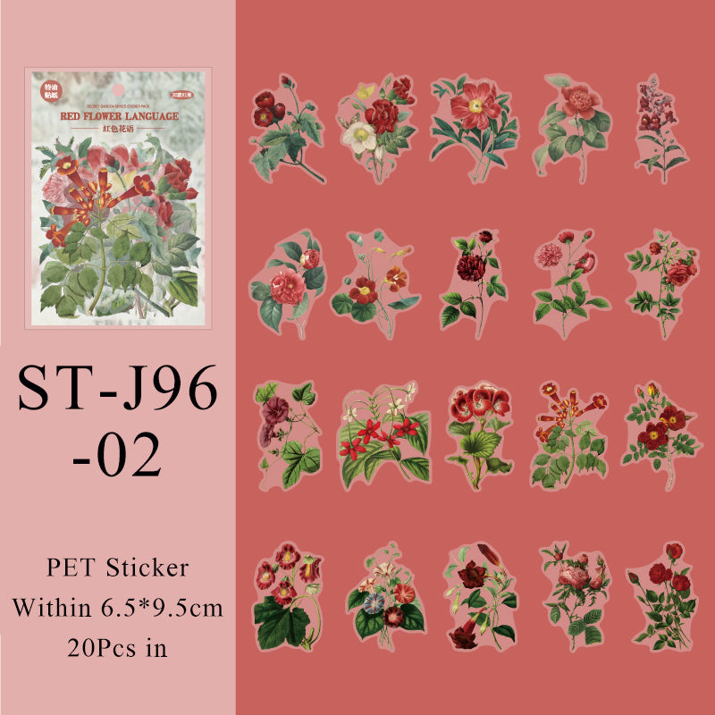 20PCS Secret Garden Series sticker