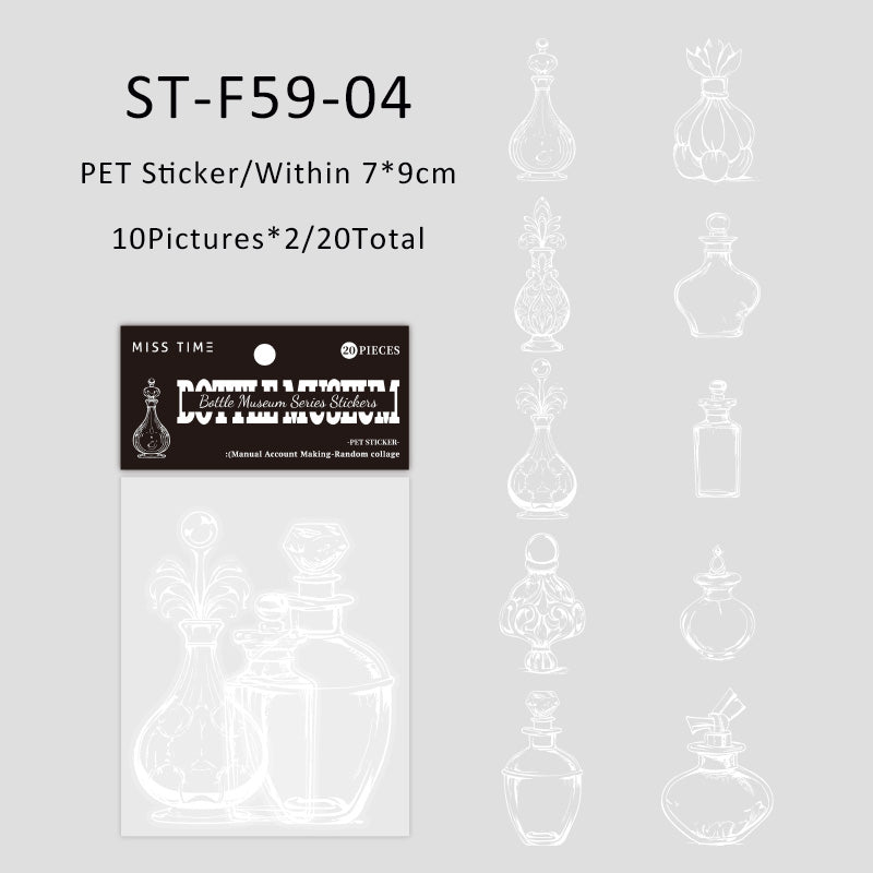 20PCS Bottle Museum Series sticker