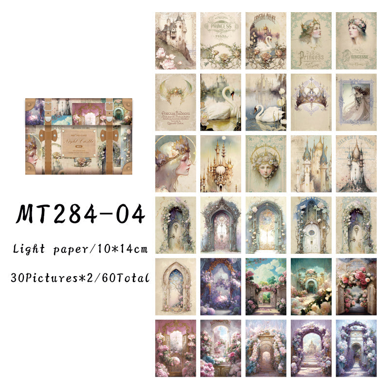 60PCS Like a dream series material paper