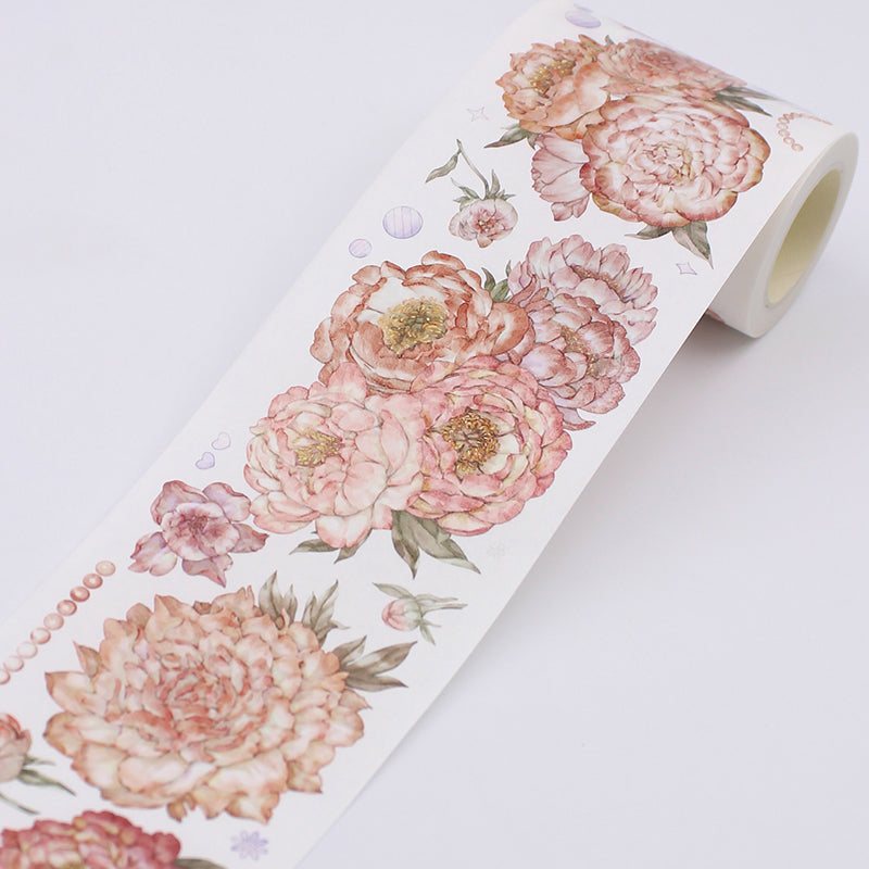 6cm*200cm Brocade cluster Washi/PET Tape