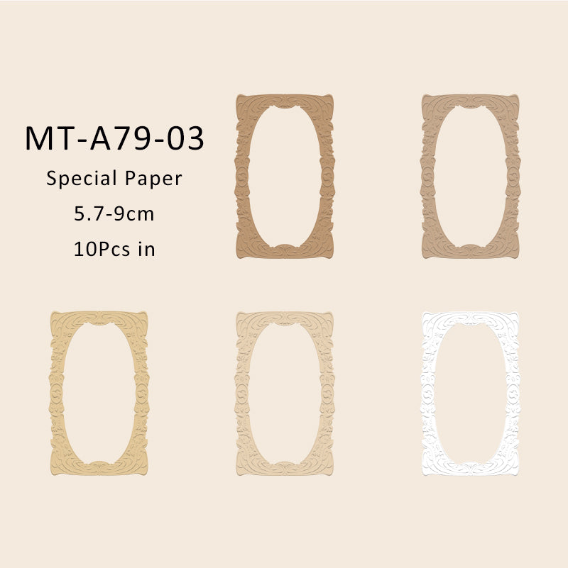 10PCS Find a mountain stream series material paper