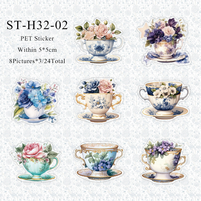 24PCS Years left fragrance series sticker