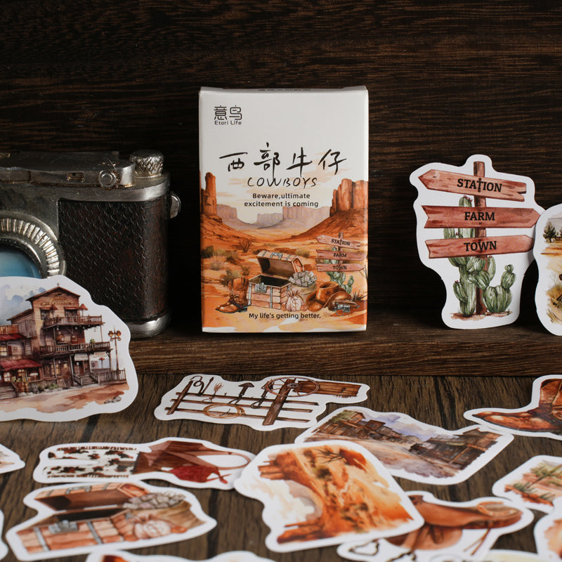 30PCS Western cowboy series sticker