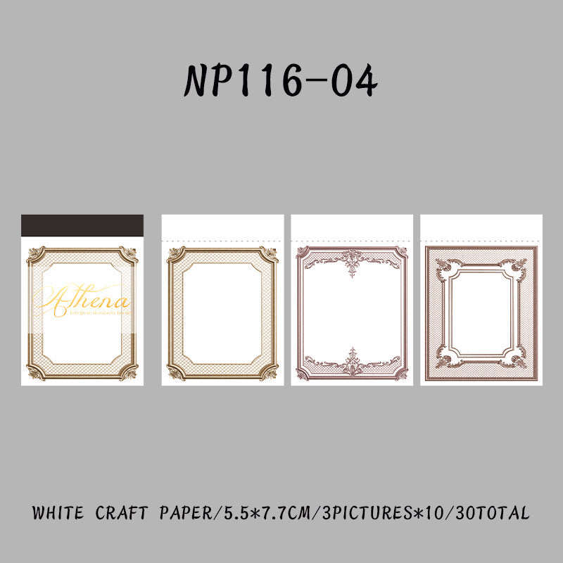 30PCS The Athena Series note paper