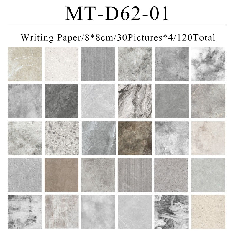 120PCS Wind stop in mid summer series material paper