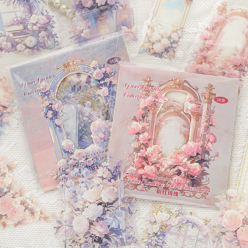 30PCS Grace Garden series sticker