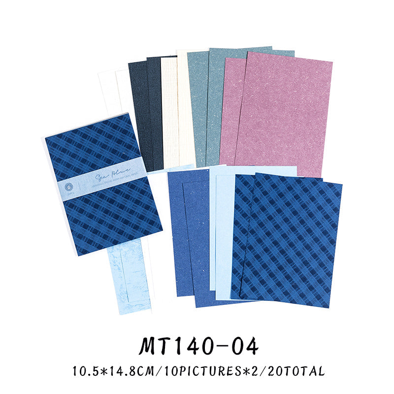 20PCS Texture Post Office Series material paper