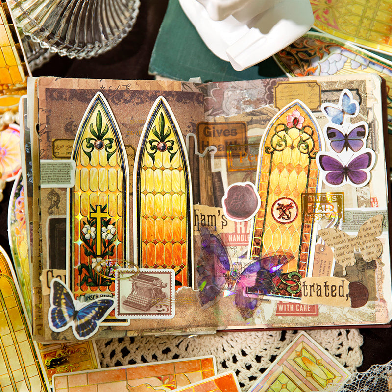 10PCS Baroque Church series bookmarks