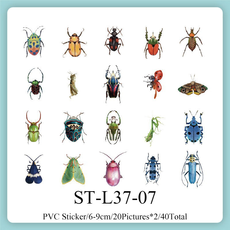 40PCS Natural history museum series sticker