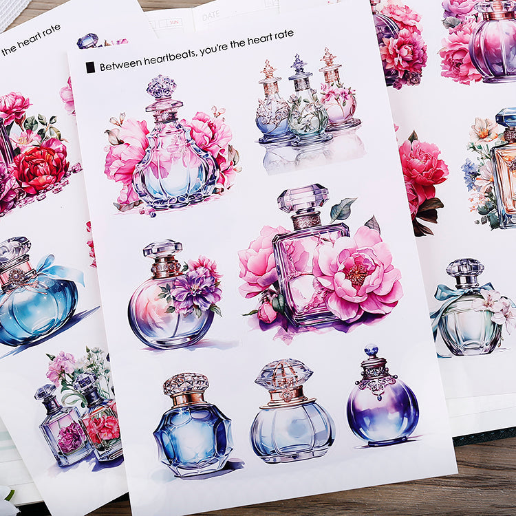 20PCS Flower language fragrance sticker