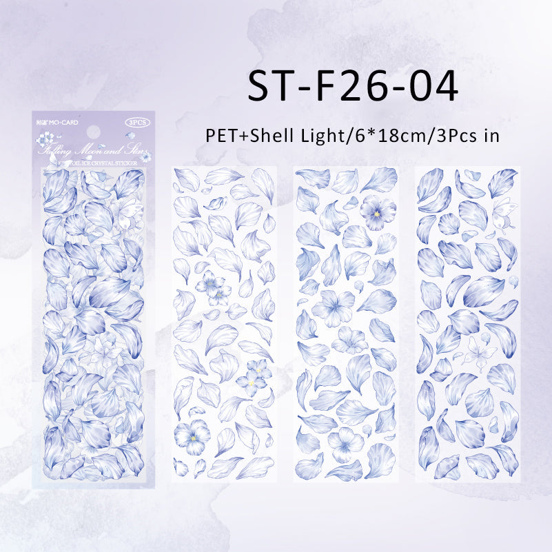 3PCS Petal Fifi series sticker