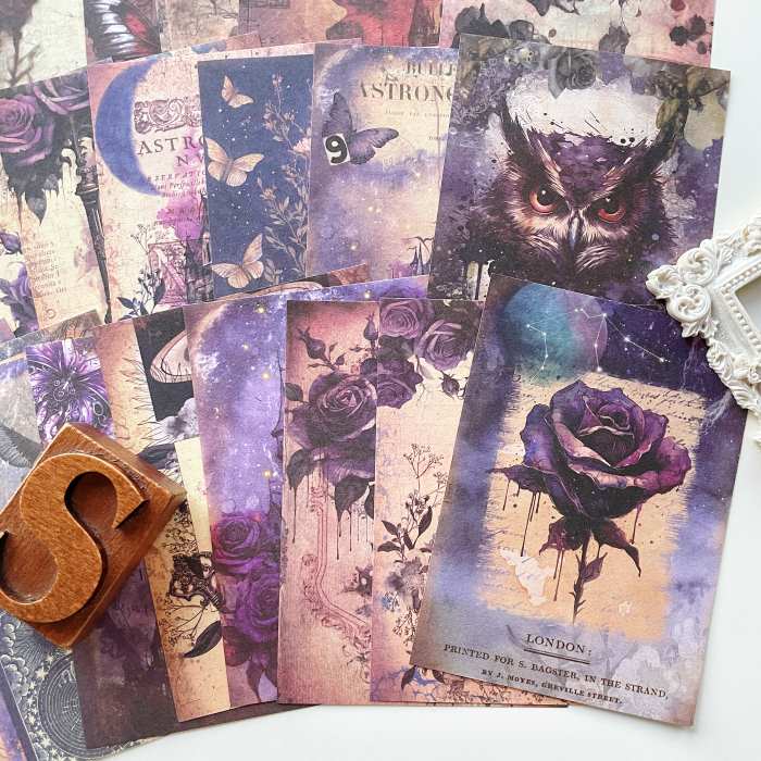 Gothic Waltz Collage Paper 40PCS