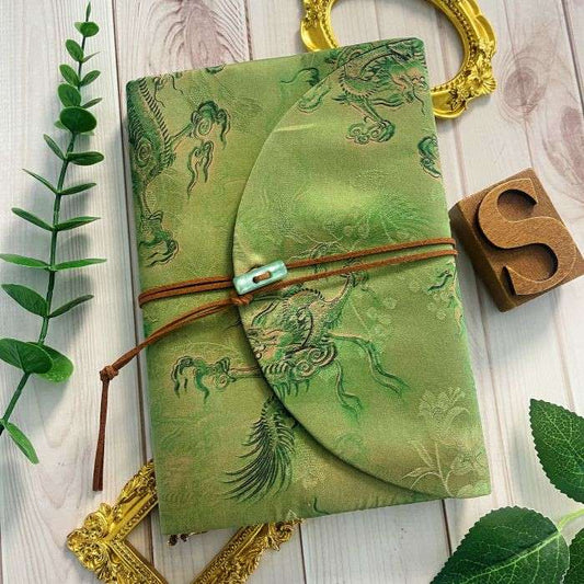 Auspicious Dragon Watered Gauze Journal | ZW