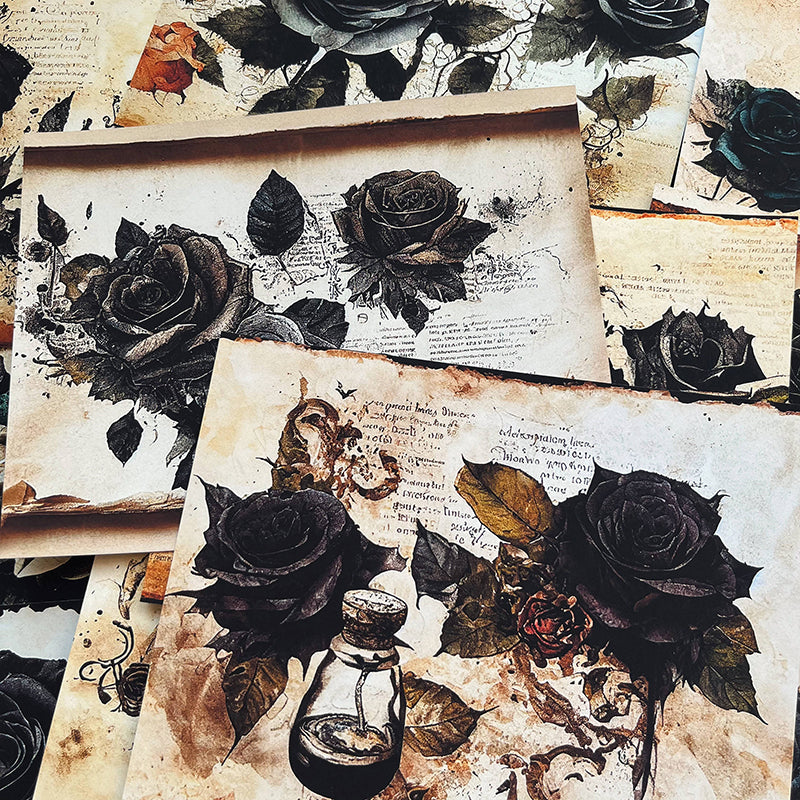 12Sheets Dark rose background paper