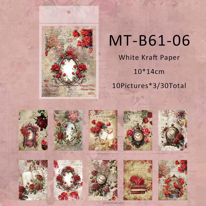 30PCS Vintage Memory Series Material paper