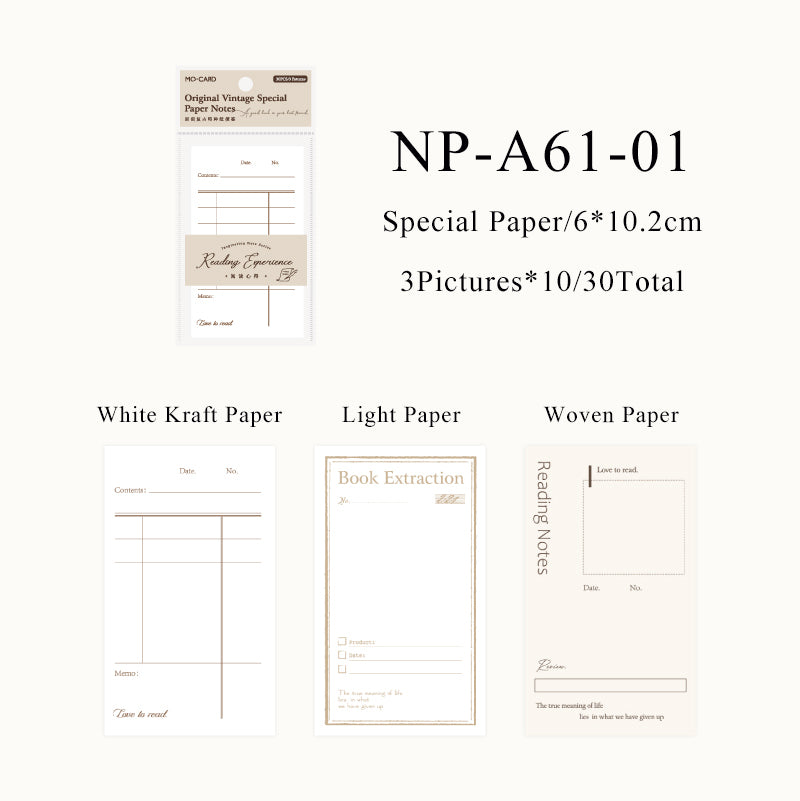 30PCS Inspiration Note Series note paper