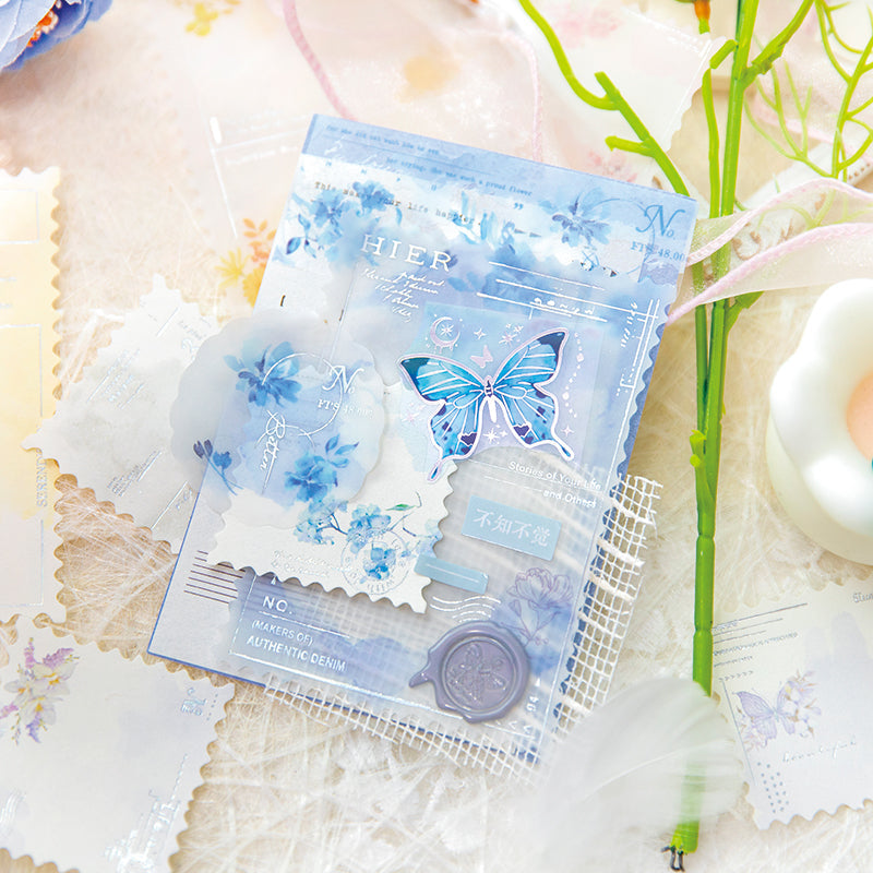 20PCS Misty Flower Dream series material paper