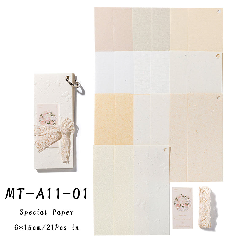 21PCS Leisurely life series material paper