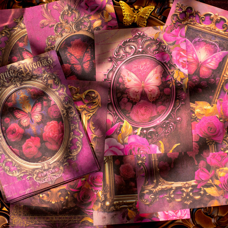 32PCS Baroque dream series material paper