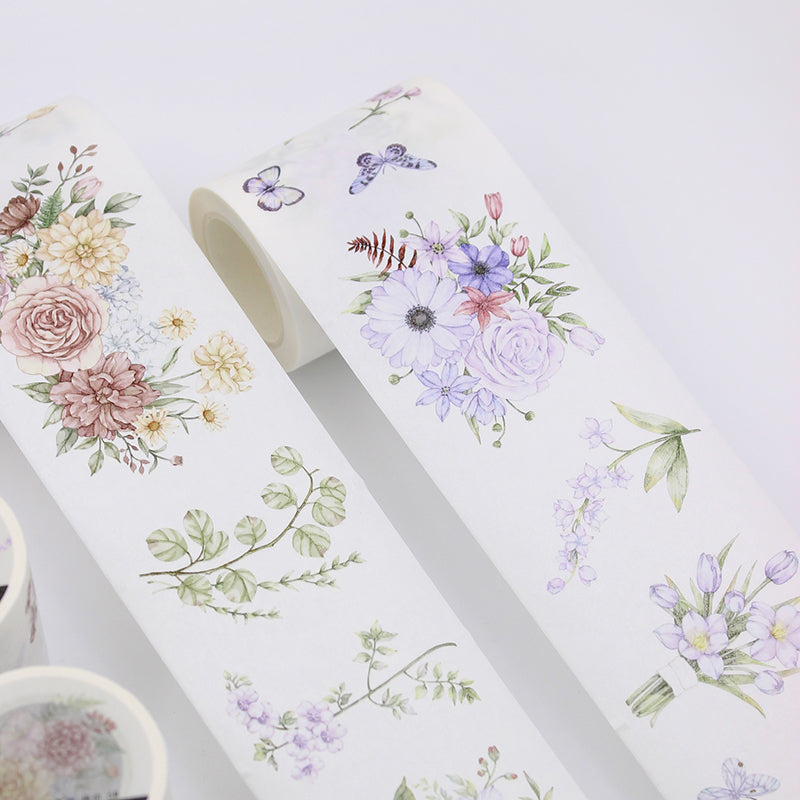 6cm*200cm Blossoms Washi/PET Tape