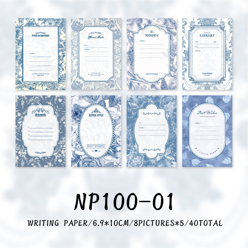 40PCS Years with fragrance series note paper