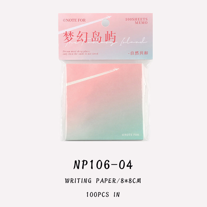 100PCS Nature Republic series note paper